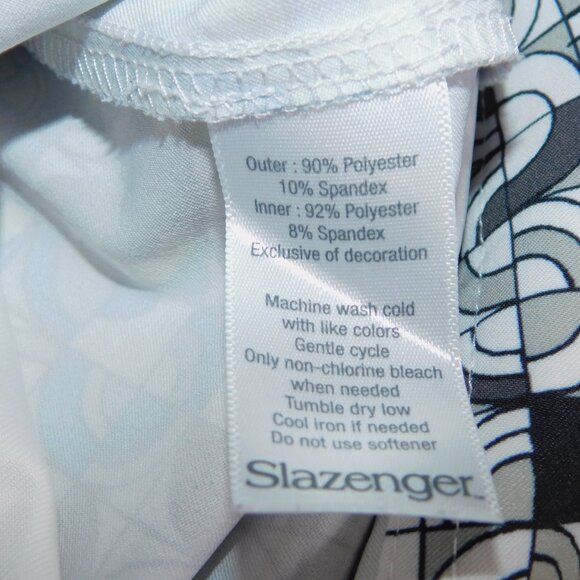 Slazenger Golf Womens 8 Funky Blue White Black Yellow Skort Geometric Pattern - Picture 5 of 12
